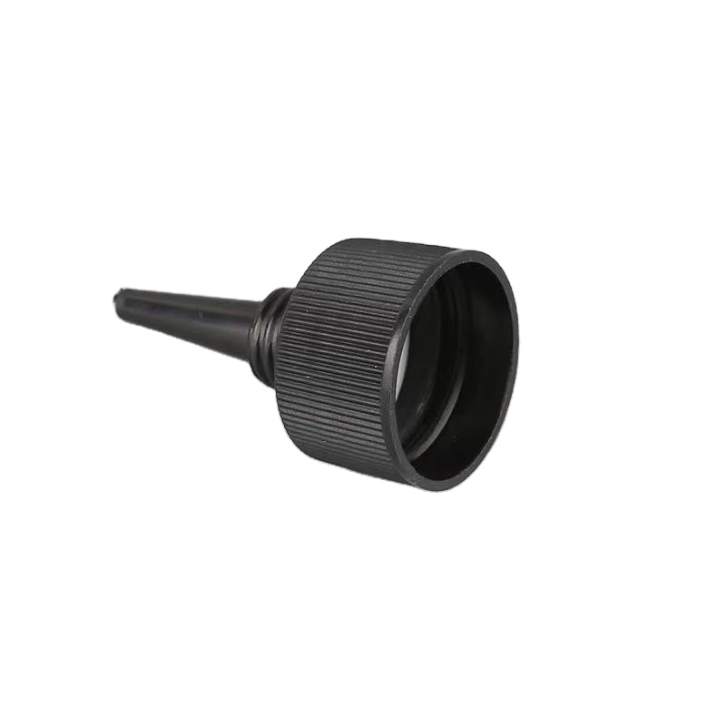 18 20 24 28mm PP plastic twist bottle cap Long Nozzle Dropper Cap unlined twist open lid with liner for shampoo bottle
