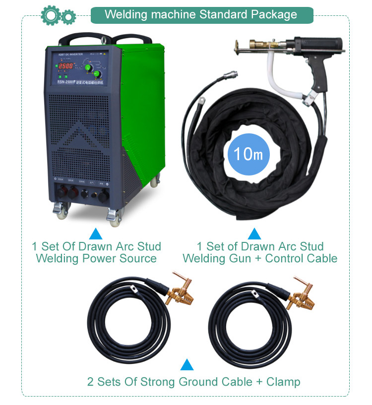 RSN-2500LANGCUI-DRAWN-ARC-STUD-WELDING-MACHINE ничья для дуговой сварщик для приварки болтов Комплект