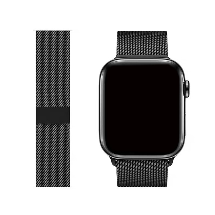 RiverRock Milanese loop for Apple watch iwatch stainless steel watch bands strap gold silver black rose pink 38 40 41 42 44 45