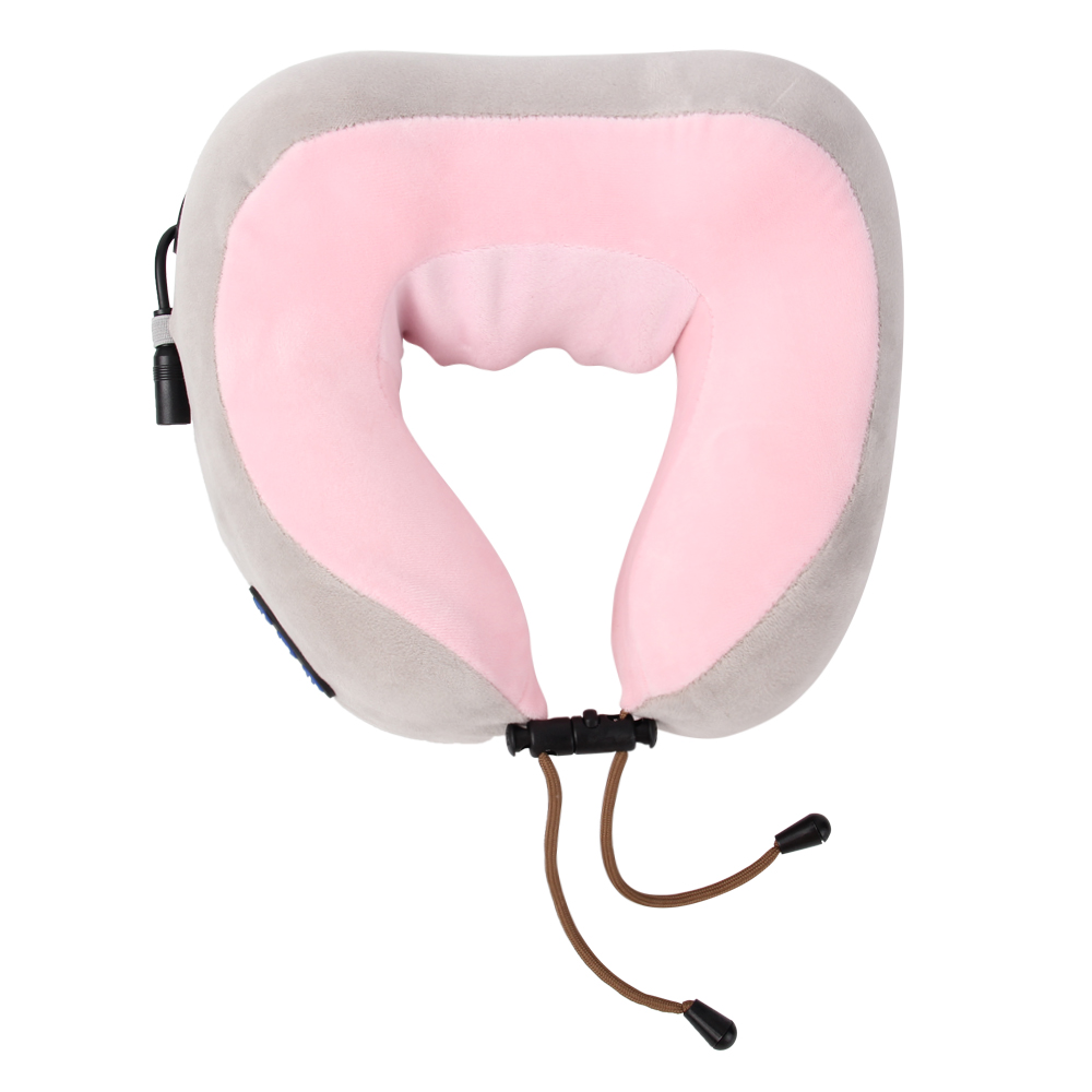 U-shaped Vibration Electric Rechargeable Massage pillow Electric travel massage pillow U-Shaped Memory Foam Neck Massage