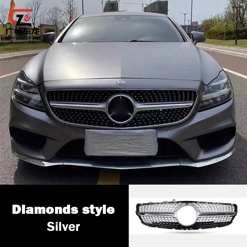 Материал ABS Diamond GT Style Передняя решетка автомобиля для Mercedes Benz CLS Class W218 CLS300 CLS350 CLS320 2015-2018 Автомобильные решетки