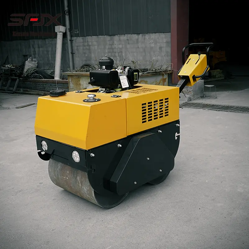 Real price Mini Double Drum vibratory Road Roller Compactor for Soil asphalt Compaction