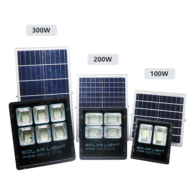 High power 100W 200W 300W led solar powered flood lights housing die casting aluminum for flood light