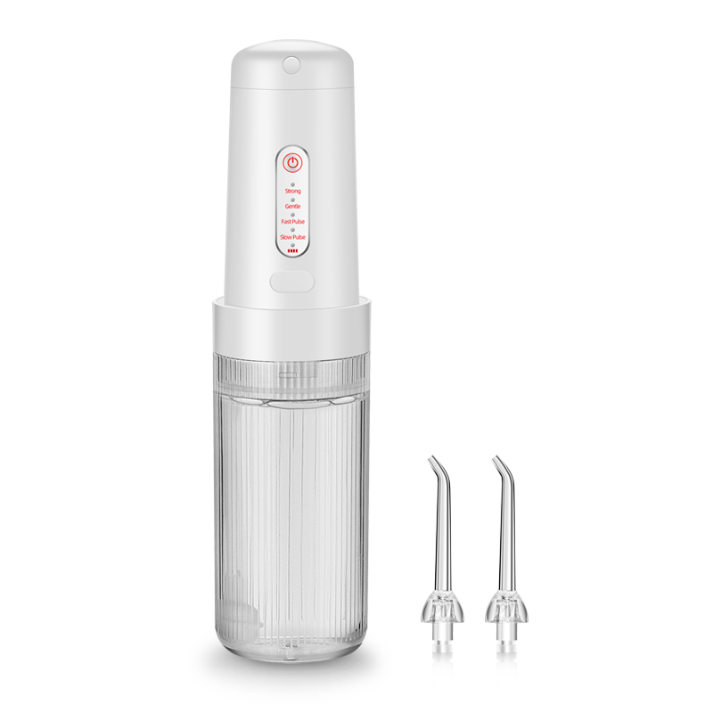 Rechargeable oral irrigator/Great way to floss your teeth in the shower Small travelling tooth irrigator with 200ml Water Tank