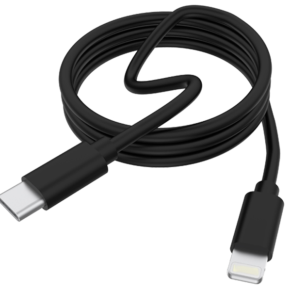 Hot Selling White and Black PD Charger Data Cable 20W Fast Usb Charging Cable 1M For Lighting To Type-C