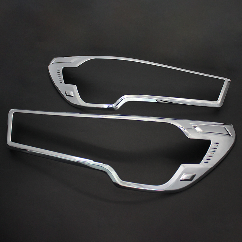 pickups Exterior Accessories 4X4 head light cover for hilux 2021 front lamp trim black/chrome