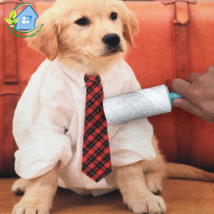 Hot selling extra sticky lint tape roller pet hair remover for cleaning clothes dog cat hair fur