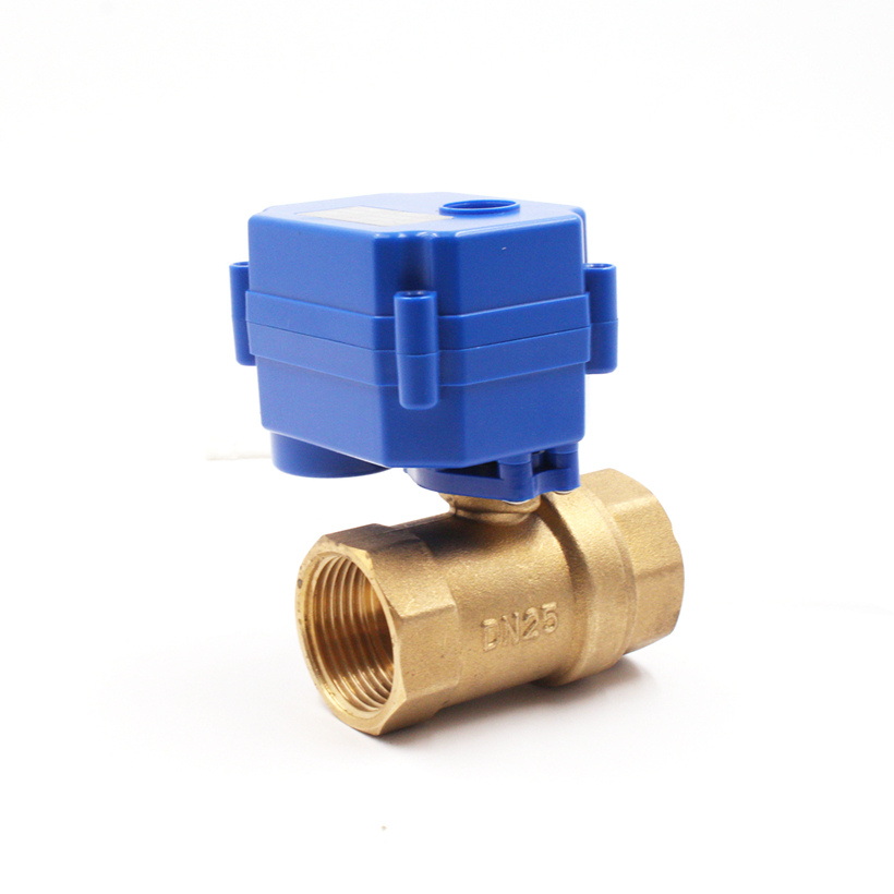 CWX-15Q DN15 DN20 DN25 brass SS304 UPVC 2 way electric ball valve DC5v DC12v ADC9-24V AC85-220V