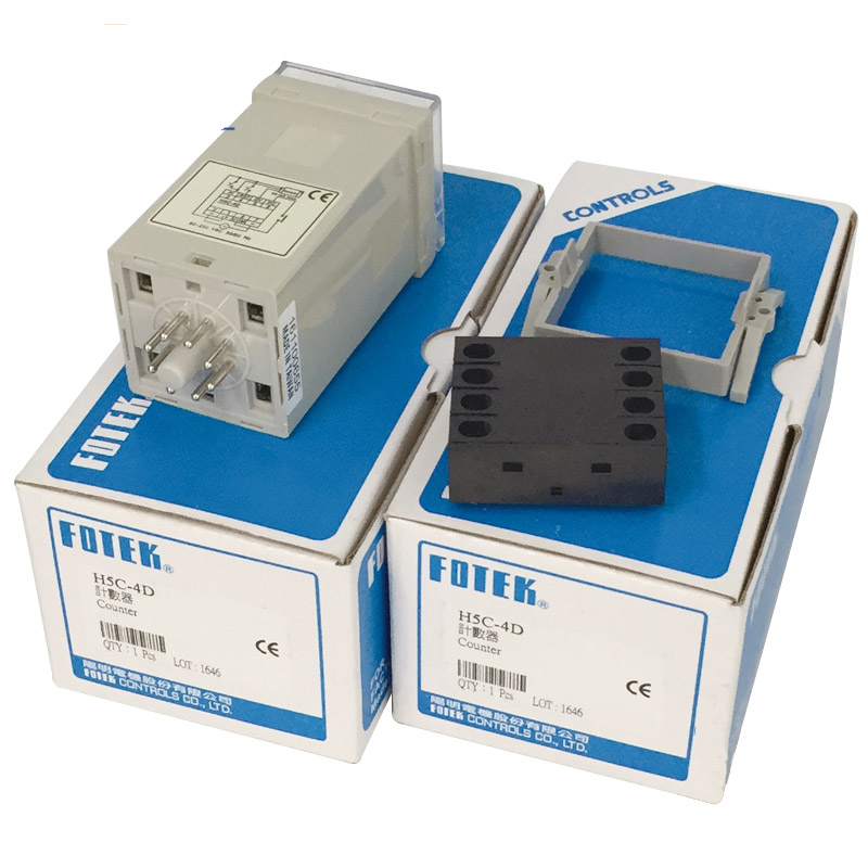 Тайвань оригинальный Fotek цифровой электрический счетчик H5C-4D