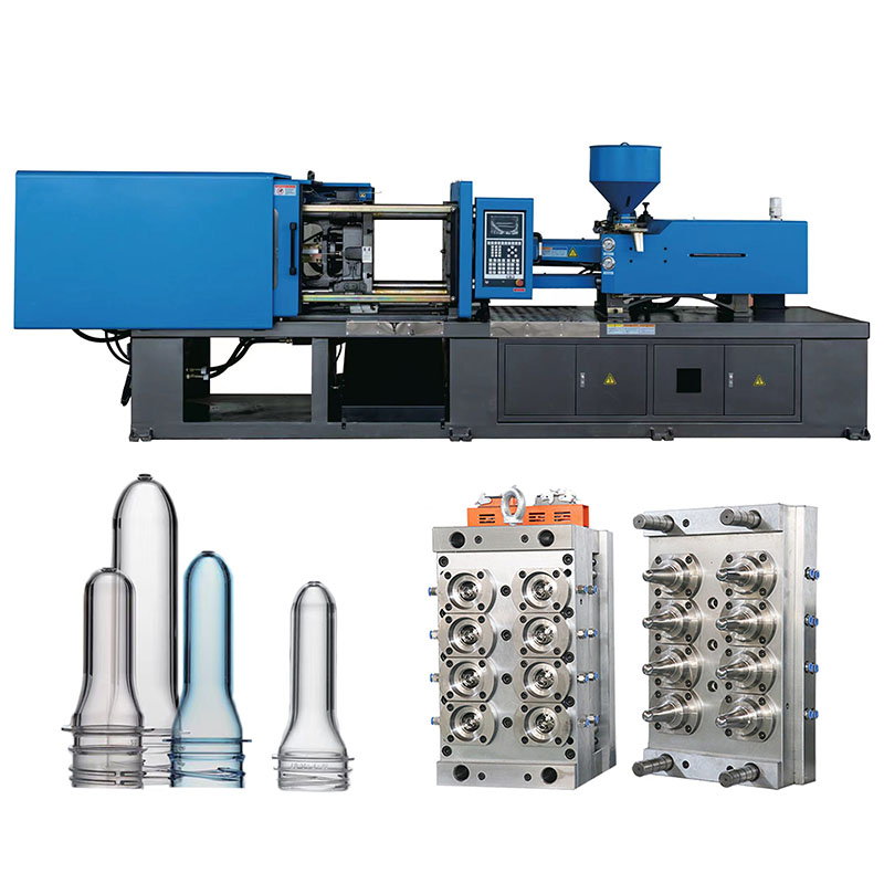 Water Bottle Clear Container Food Jar Making Preform Producing Injection Molding Machine