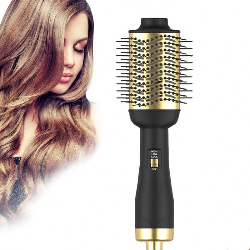 2020 New Trend Factory Price Multifunctional Hot Comb Hair Dyer Straightener Comb Hair Dryer