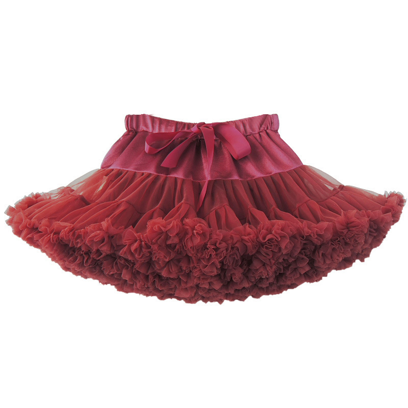 Wholesale Christmas Princess Party Kids Fashion Dance Bowknot Short Tutu Girls Skirts
