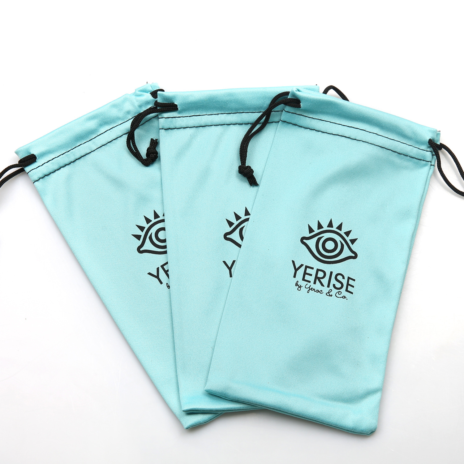 Hot Sale Custom 180,190,200,230gsm Microfiber Sunglasses Bag Plain Color Tote Fabric Pouch Eyeglasses Boite a Lunette