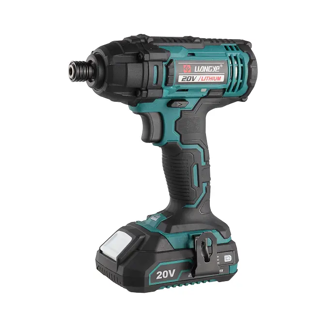 Liangye Power Tools LCW777-1A 18V 20V Angled Impact Driver Battery Operated Gun Cordless Impact Driver Screwdriver