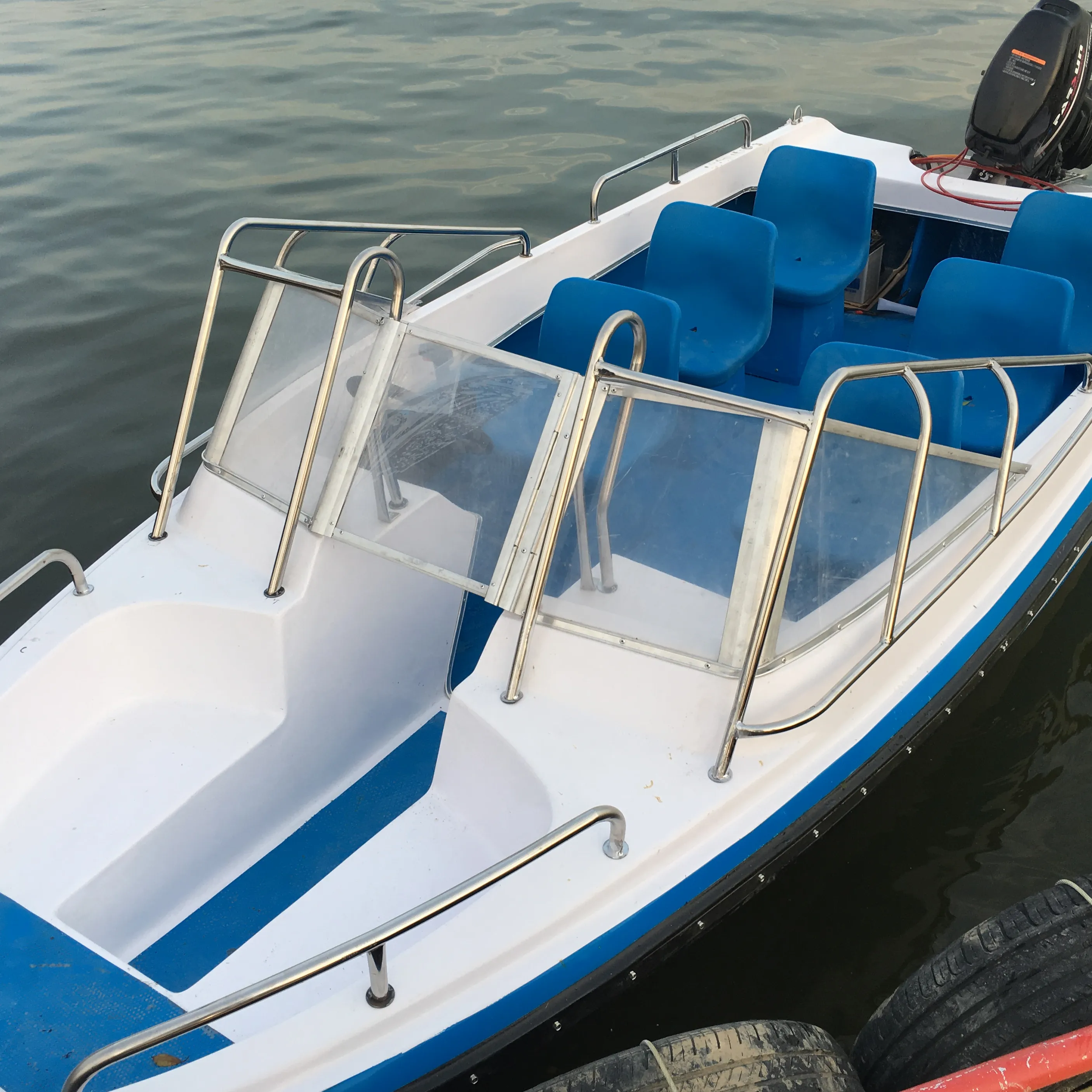 6 Sets fiberglass boat used speed boat