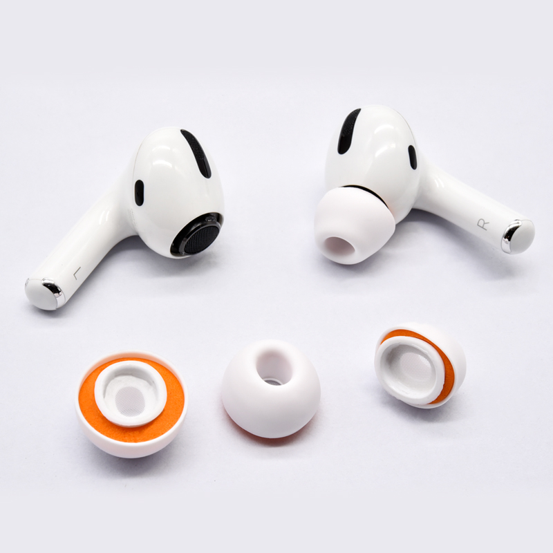 1:1 оригинальные беруши для Airpods pro, отскок, губка с эффектом памяти, насадки для ушей из пены для airpods pro, сменные насадки для наушников