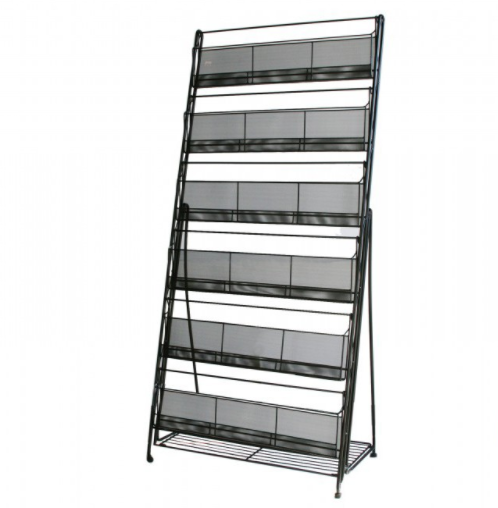 Office Brochure Magazine Display Stand News Paper Holder Exhibition Rack