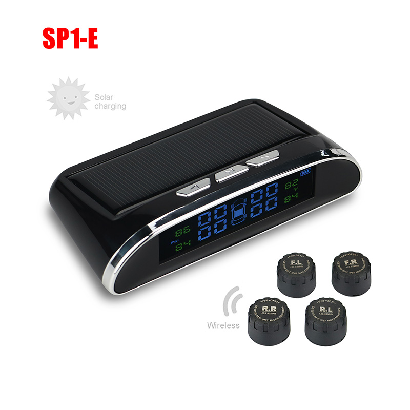 SUNWAYI SP1-E Солнечная энергия Система контроля давления в шинах TPMS Беспроводной RF ЖК-дисплей USB зарядка DIY внешний датчик