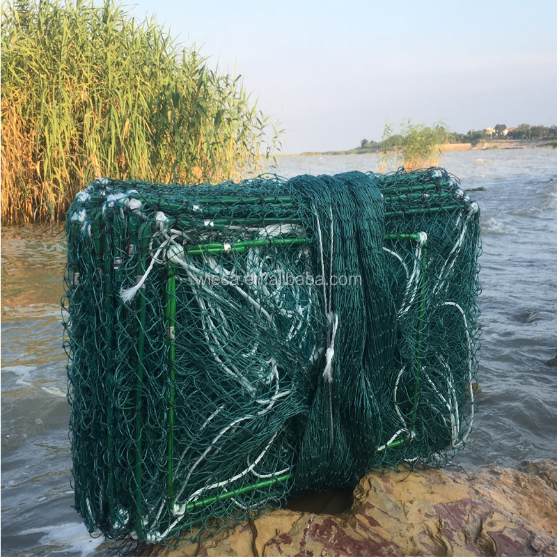 Anhui Большая рама Размер 8 м PE завязанные рыболовные ловушки