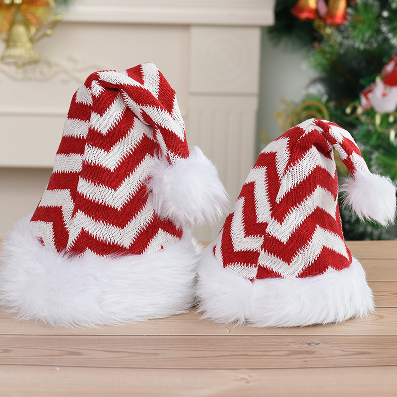 New Arrival 2021 Custom Funny Merry Christmas Gift Family Party Plush Santa Hat