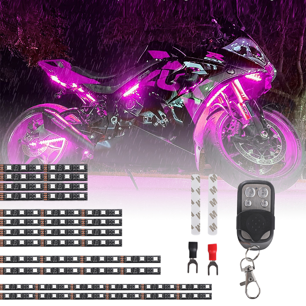 High Quality Motorcycle Light Strip Ip68 Waterproof Motorcycle Lights Rf Remote Motorcycle Light Bar Strip For Harley Davidson