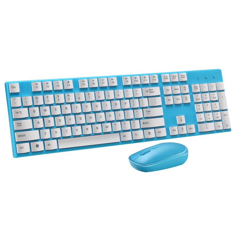 AIWO Line Bluetooth Keyboard Gaming Typewriting Gaming Mouse and Keyboard Light Pc Blue Wireless Wireless 2.4 G 2.4ghz Wireless
