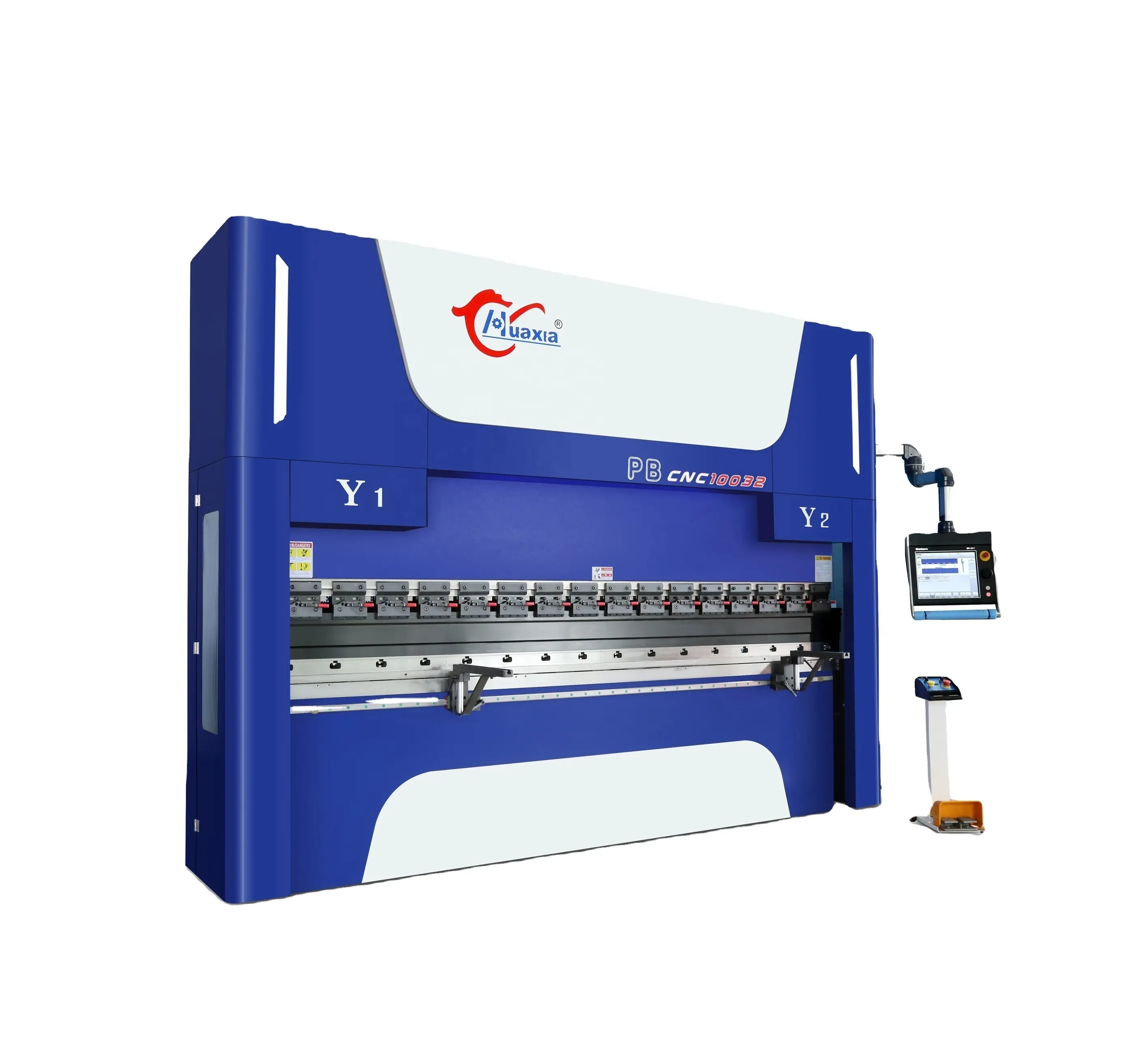 6 axis Electro-hydraulic servo CNC press brake machine with delem DA66T