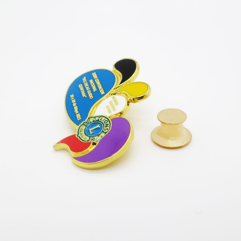 Personalized Wholesale Metal Crafts Soft Enamel Lapel Pins Badge Custom Lions Clubs Emblem/Lapel Pins