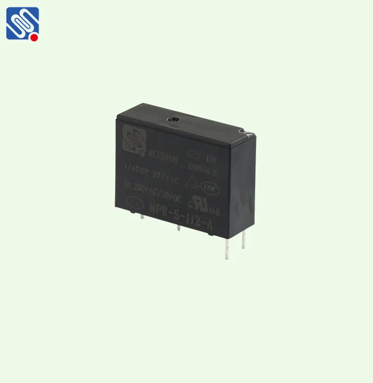 Meishuo MPR-S-112-A 4pin normally open12 volt dc relays 5a 250vac miniature 12v relay