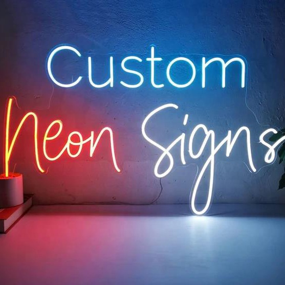 MH sign Dropshipping No MOQ Free Design 12V LED Neon sign LED Letter Wedding Neon Light custom led neon light signs