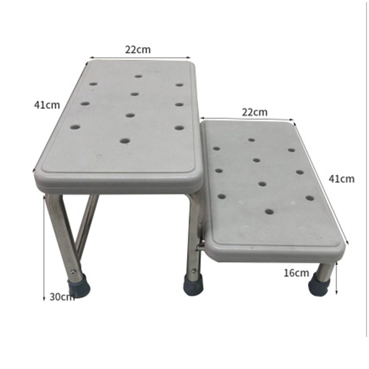 Wholesale Hospital Ergonomic Step Stool Plastic Bed Foot Medical Stool