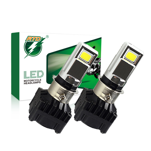 Wholesale RTD M02D-C 25W motorcycle led light bulb H4 S2 BA20D H6 T19 2500LM led headlight for Scooter ATV COB Motor headlamp