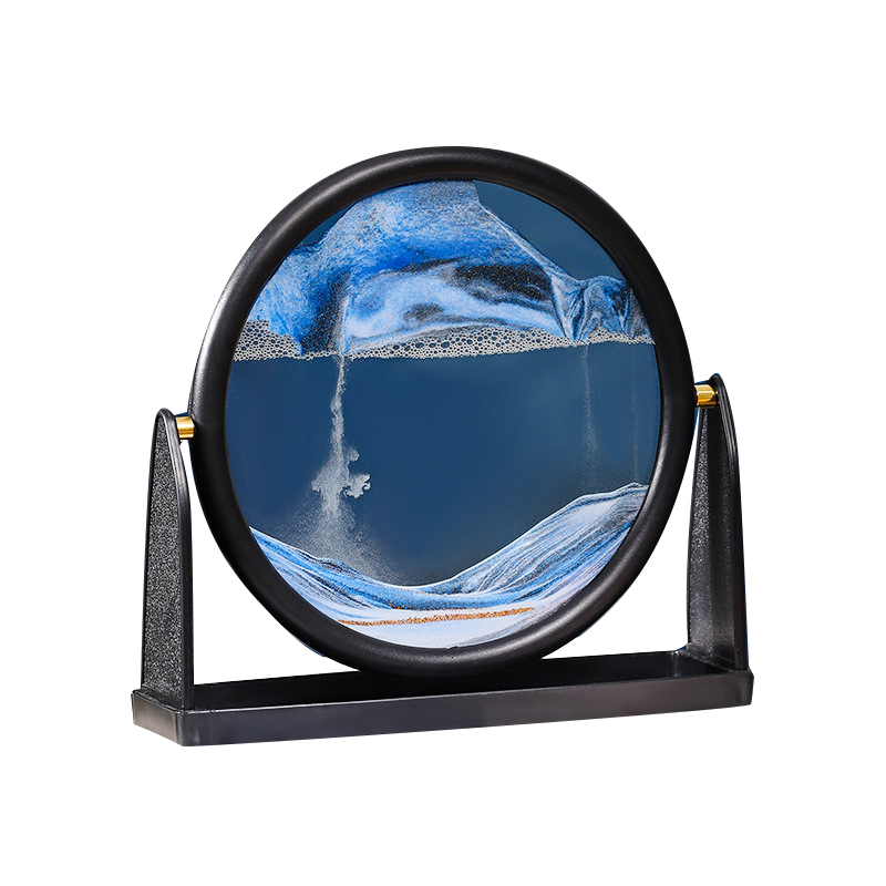 Новые китайские песочные часы, высокое качество, 3D пейзаж, песок, живопись, украшение, круглые песочные часы, украшение для дома