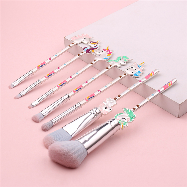 С надписью «unicorns кисти для макияжа кисть для растушевки brochas de maquillaje profesional милый набор кистей для макияжа