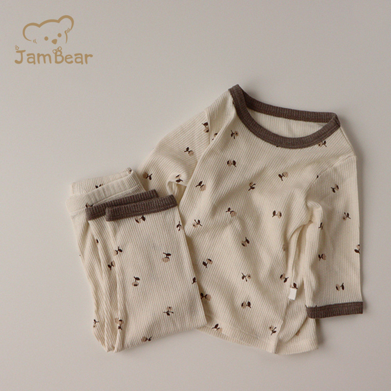 Jambear Органические Детские пробки для новорожденных пижама из органического хлопка, комплект детской пижамы, одежда для малышей, Детский костюм для сна из бамбука, одежда для сна для малышей