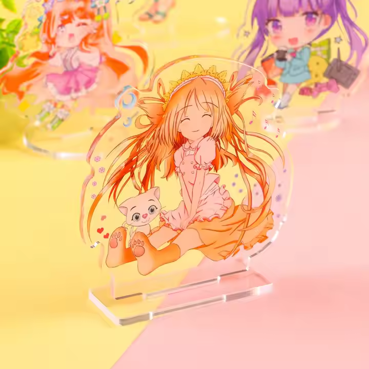 Customized Double Sided Acrylic Display Standee Cute Character Figure On Direct From Factory