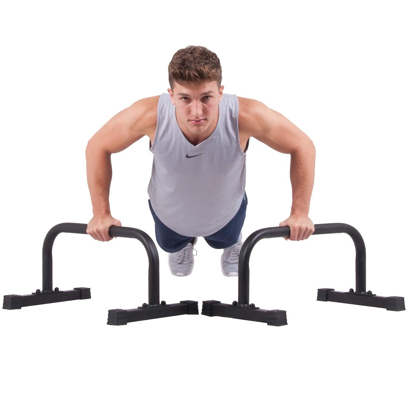 Atiivafit Parallettes Bar Push Up Dip Bars Non-Slip Parallette Stand for Workout Gym Bodyweight Training Prush Up Stand