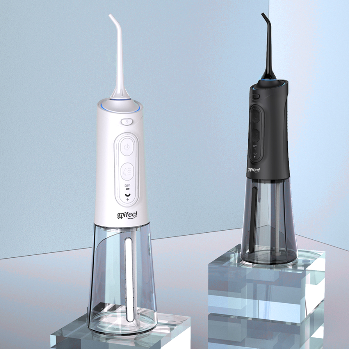 Unifeel Wireless Pulse Potable Dental Waterproof Pick Teeth Cleaner Water Jet Flosser With 250ml Water Tank
