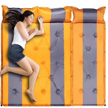 Outdoor sleeping pad thick 3cm automatic inflatable cushion pad tent camping mats 3-4people inflatable bed mattress 4colors