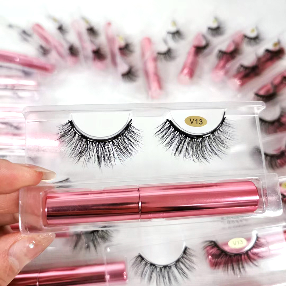 Wholesale Super Adhesive Magnetic Eyelashes with Eyeliner Private Label Handmade Amazing Strong Magnet Magnetic Eye Lashes