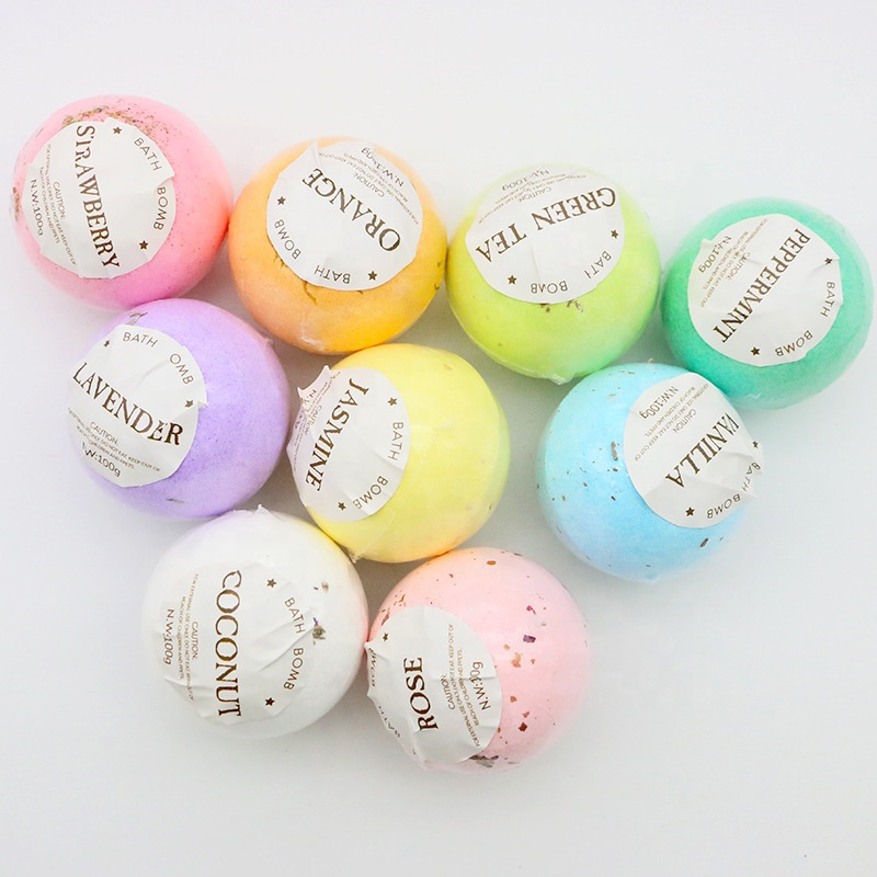 Private Label Handmade Essential Oil Fizzy Bath Bombs Nature Organic Vegan Bath Bomb Gift Set