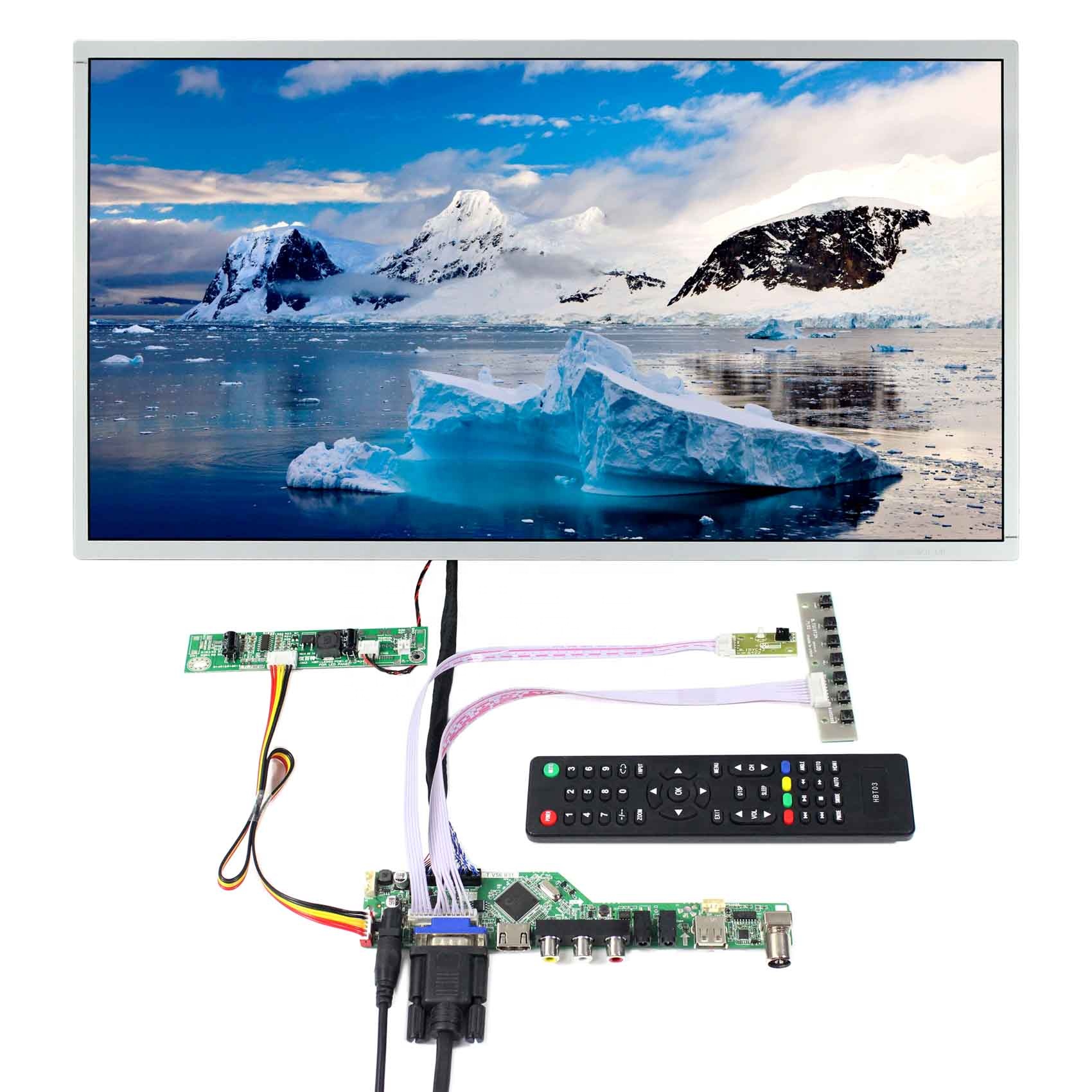 21,5 дюймовый 1920x1080 ips ЖК-экран для ПК игровой монитор с HD MI VGA AV USB RF ЖК-плата