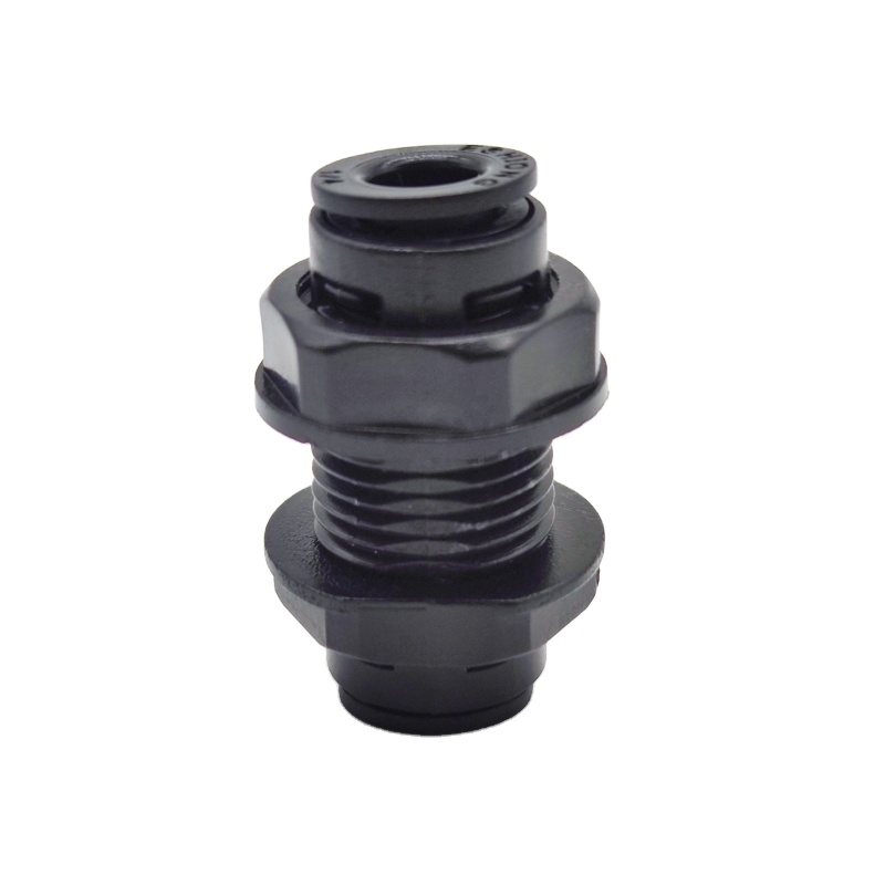 1/4" Bulkhead Union Connector Quick Connect RO Water System Reverse Osmosis Aquarium Fitting