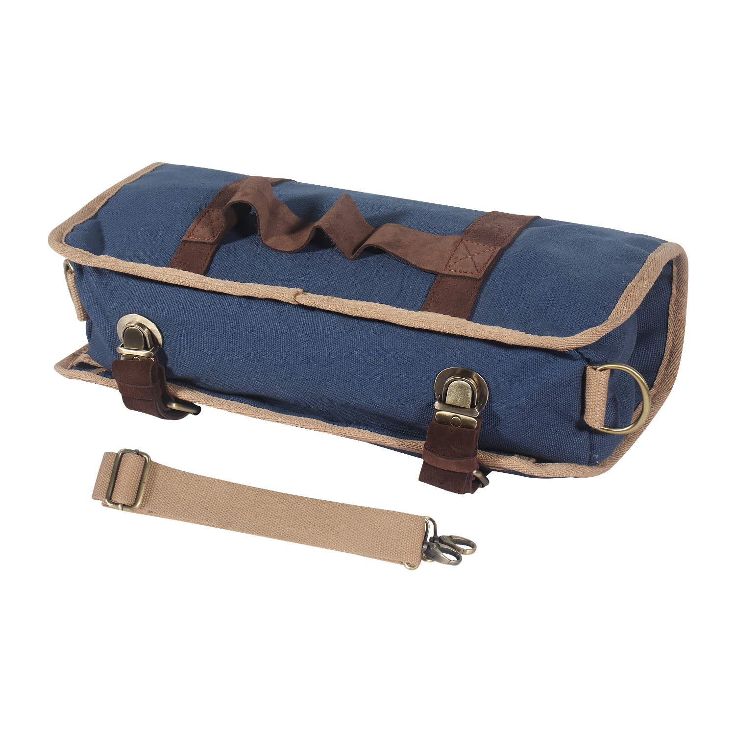 Customized Bartender Kit Bag Professional Bartender Set Roll Bag 16A Canvas Travel Bartender Mixology Bag With Tool