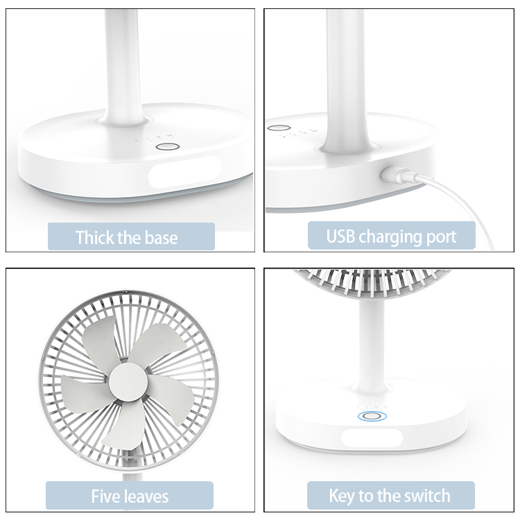 Rechargeable battery operated by personal USB micro fan for air