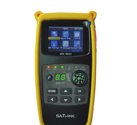 Hstd metermall WS-6933 DVB-S2 спутниковый искатель FTA C ку Satlink Цифровой спутниковый Finder метр штепсельная вилка стандарта США