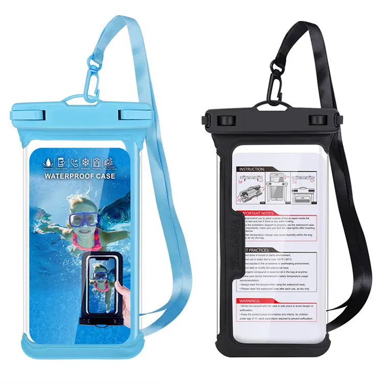 Underwater equipment bag protects the phone from being waterproof