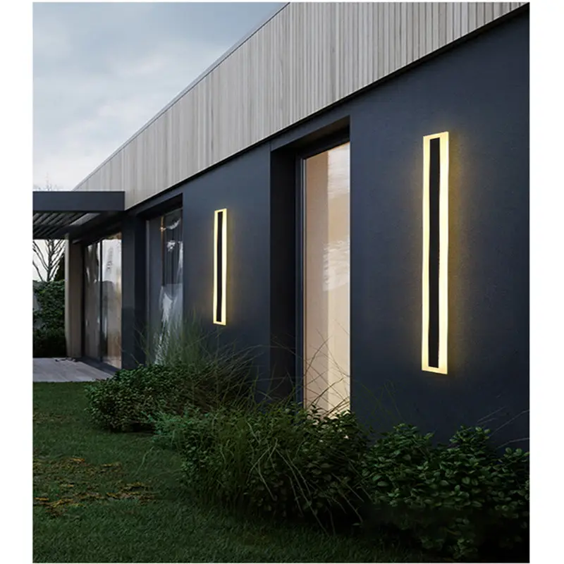 Modern led waterproof dustproof outdoor led Spotlight long strip wall lamp outdoor wall lamp