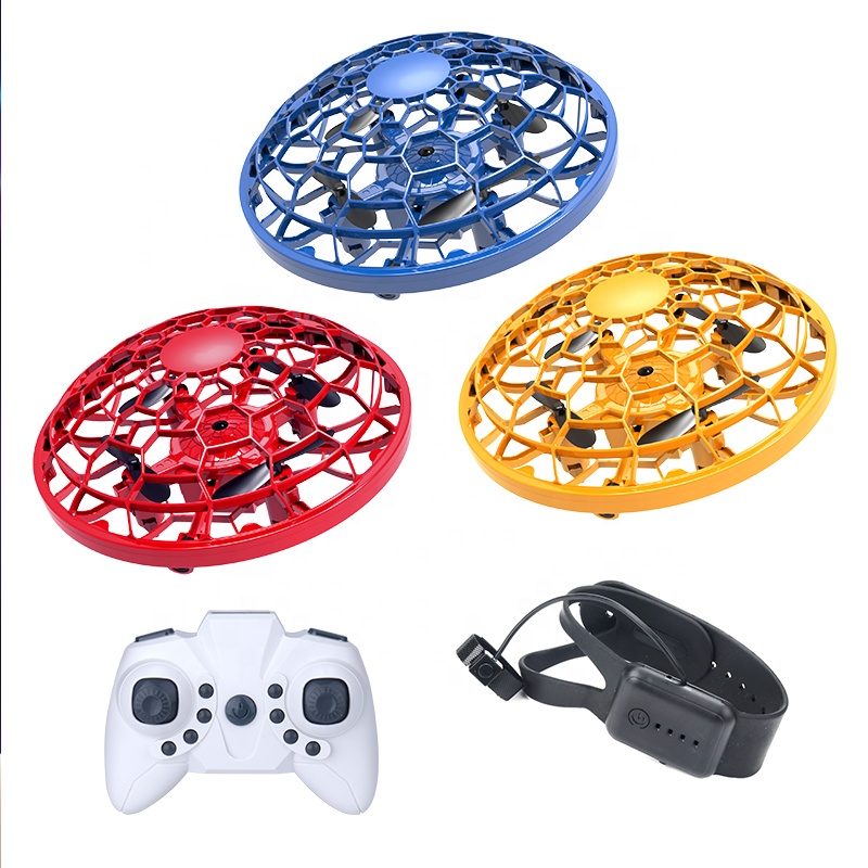 2021 Latest Mini Drone Infrared Sensing Drone Flying Aircraft With Hover Function Autorotation Interactive Kids Toys UFO