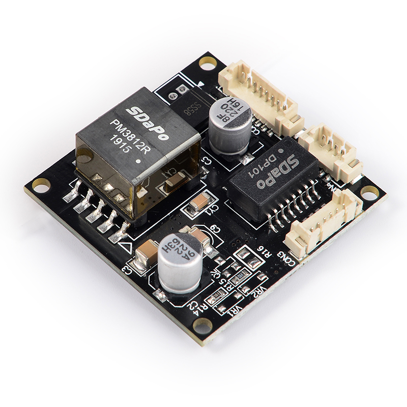 IEEE802.3af/по стандарту 48 В до 12 В 1.5A POE PD модуль общая мощность 18 Вт 20 Вт SDAPO PM3812R18W 38*38 мм для IPC 1500 В Высокое напряжение